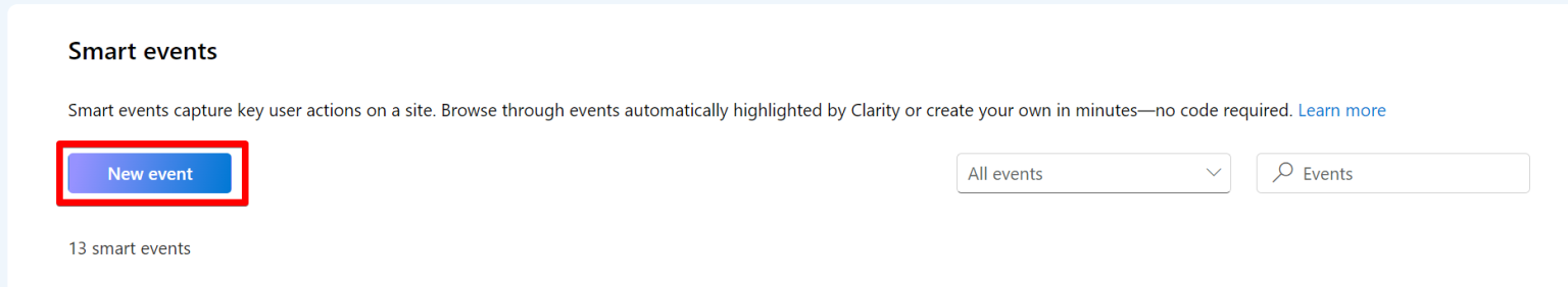 Smart Events In Microsoft Clarity: A-Z of Event Tracking In Clarity ...
