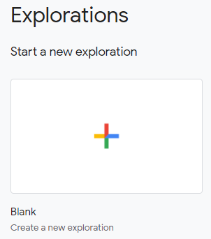 create new exploration